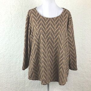 Adrienne Vittdini Women’s Size 3X Pullover Top.